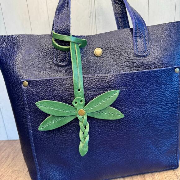 Portland Leather Dragonfly Charm COWBOY MINT Purse Charm FAST SHIP Bag Charm - Picture 3 of 6